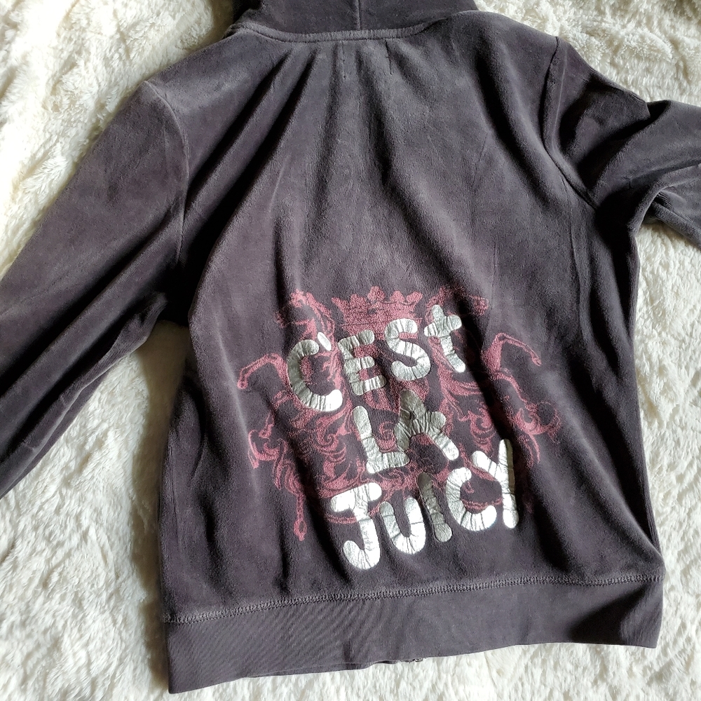 Grey Juicy Hoodie